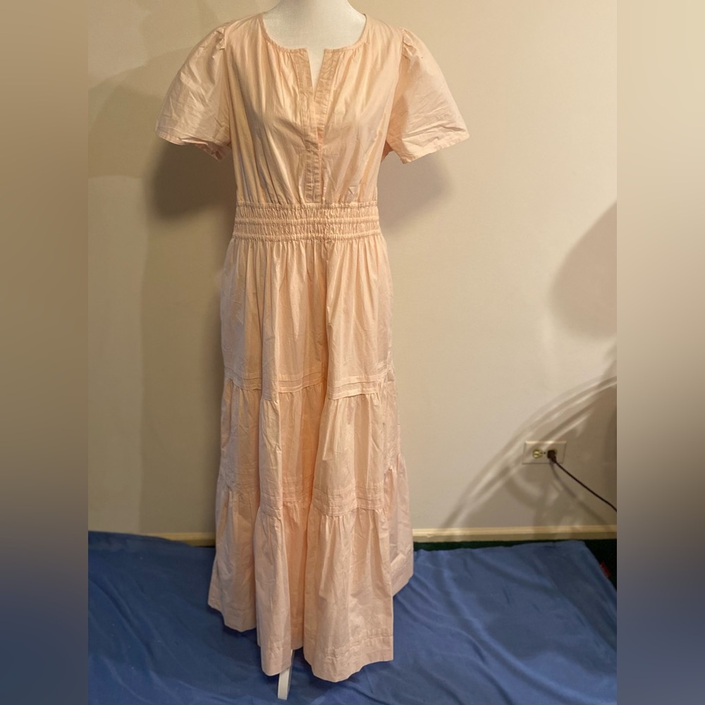 Anthropologie Peach Maxi Dress - Picture 2 of 16